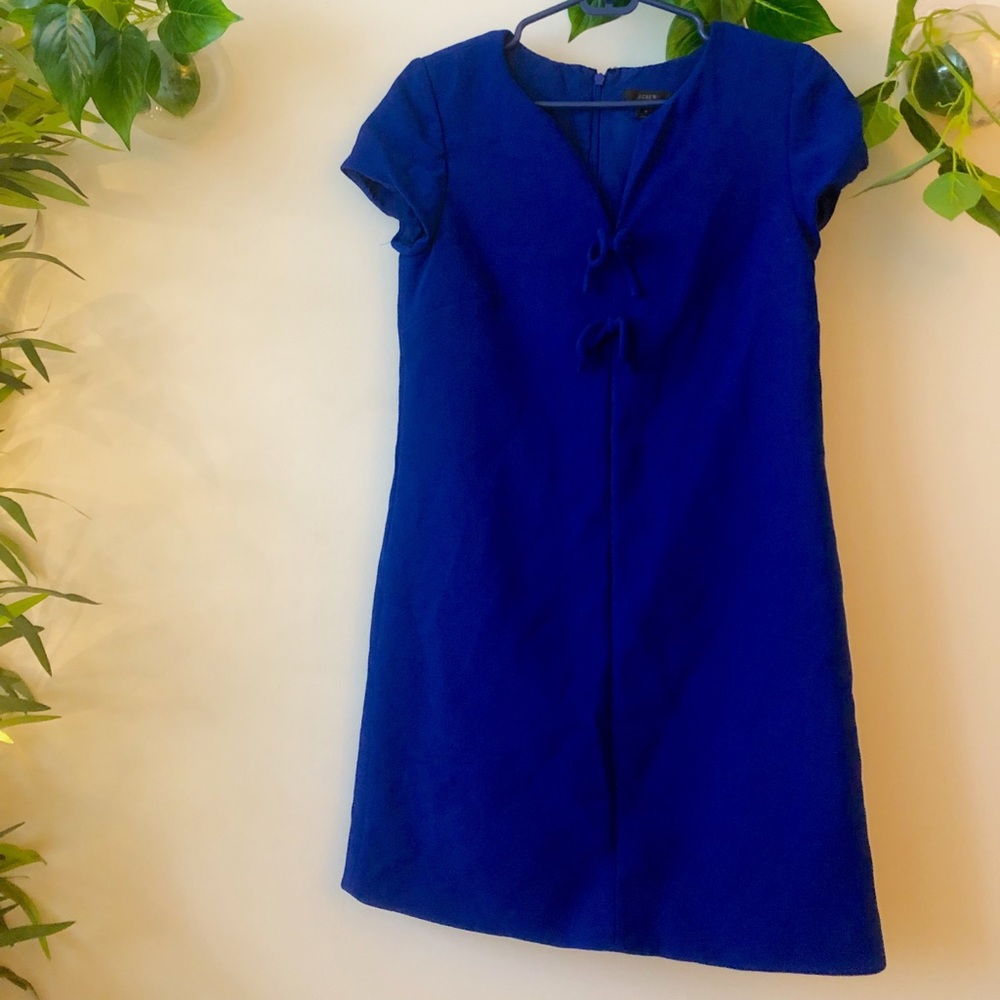 J Crew Blue Shift Dress